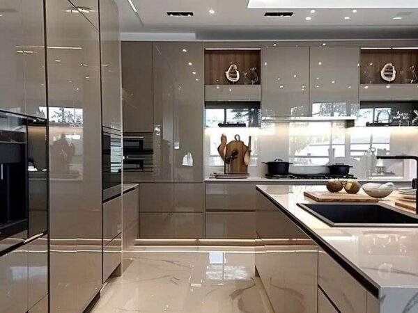 Tủ Bếp Nhôm Cánh Acrylic