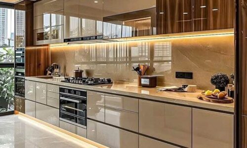 Tủ Bếp Nhôm Cánh Acrylic