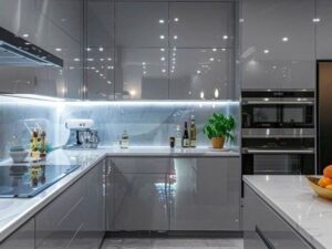 Tủ Bếp Nhôm Cánh Acrylic