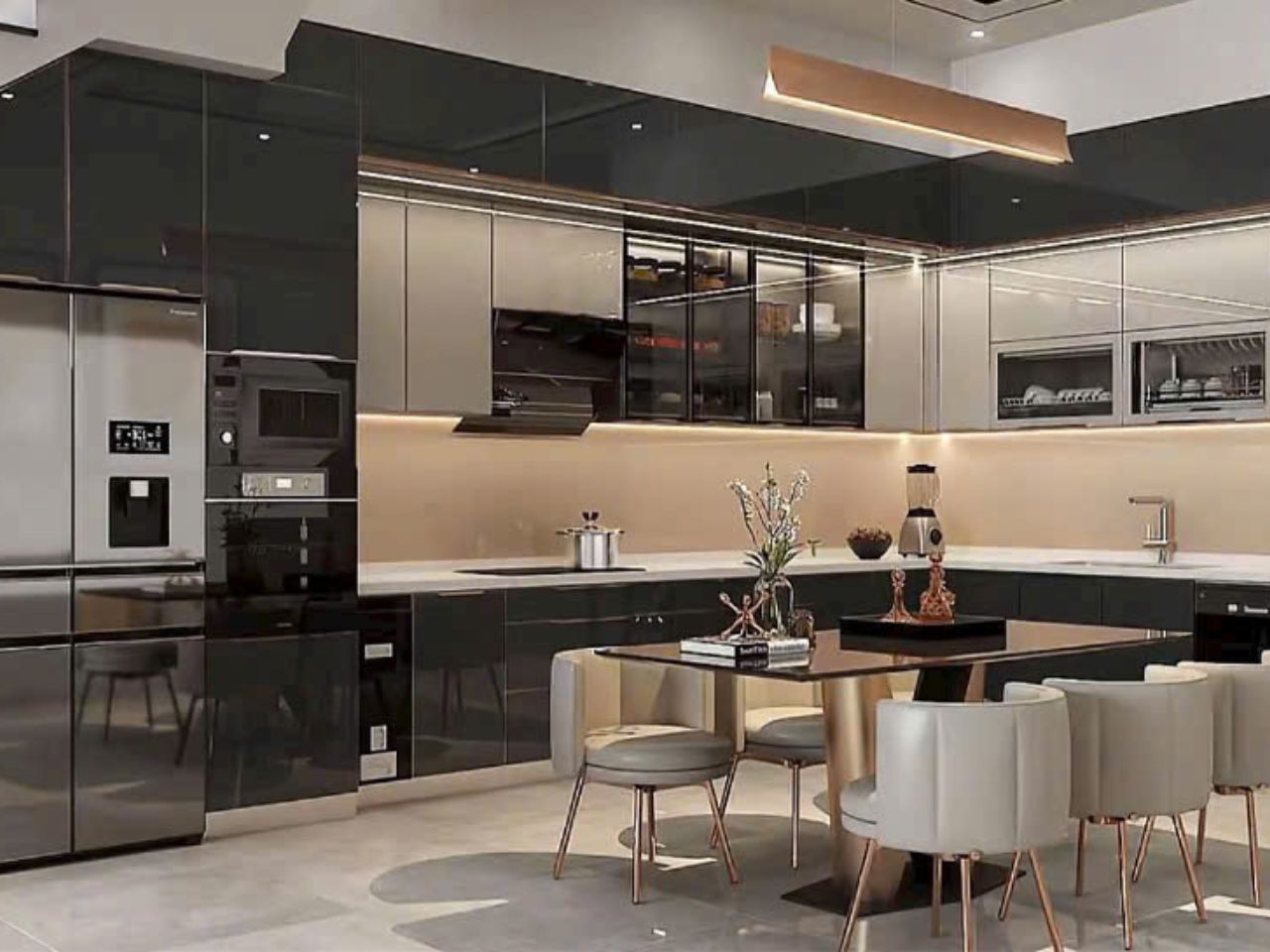 Tủ Bếp Inox 304 Hệ Hai Lớp