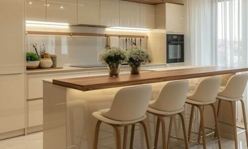 Tủ Bếp Gỗ Nhựa Cánh Acrylic 