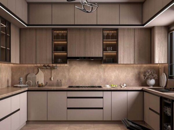 Tủ Bếp Nhựa Giả Gỗ 