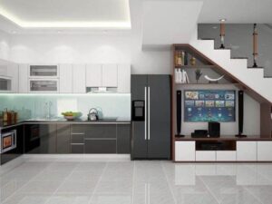 Tủ Cầu Thang Gỗ Công Nghiệp