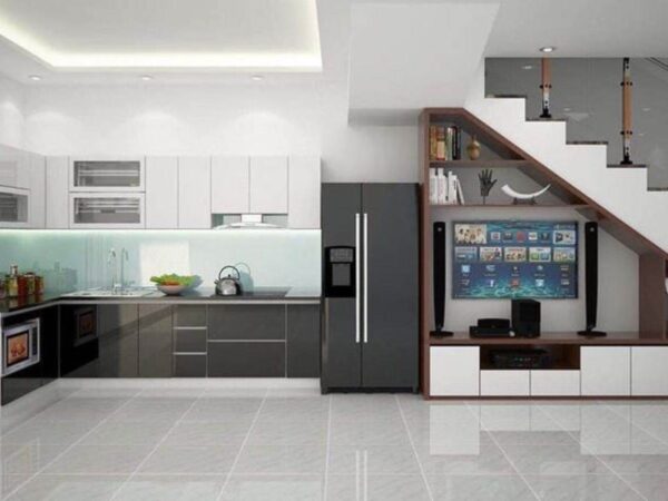 Tủ Cầu Thang Gỗ Công Nghiệp