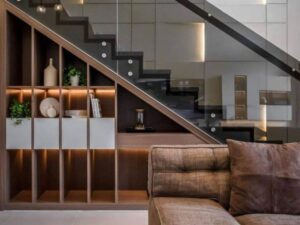 Tủ Cầu Thang Gỗ Công Nghiệp