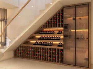 Tủ Cầu Thang Gỗ Công Nghiệp