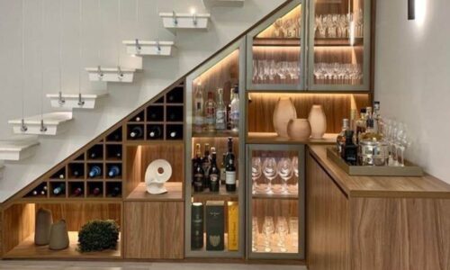 Tủ Cầu Thang Gỗ Công Nghiệp