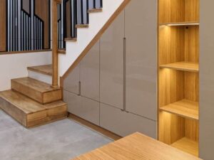 Tủ Cầu Thang Gỗ Công Nghiệp