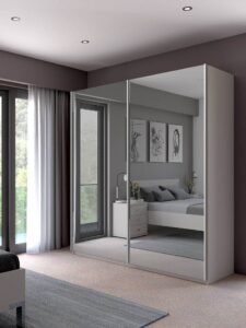 Tủ Áo Cánh Kính Lùa 2 Cánh 