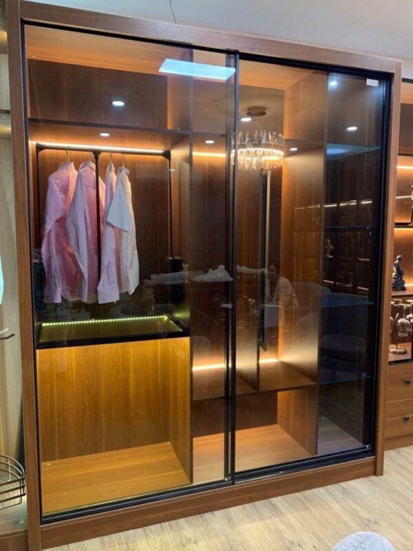 Tủ Áo Cánh Kính Lùa 2 Cánh 