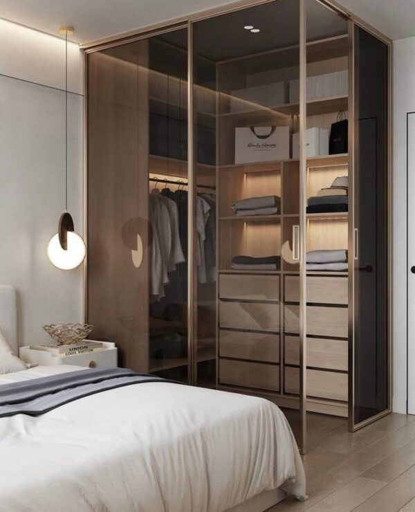 Tủ Áo Cánh Kính Lùa 2 Cánh 