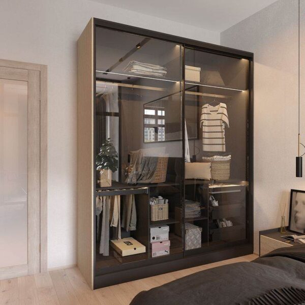 Tủ Áo Cánh Kính Lùa 2 Cánh 