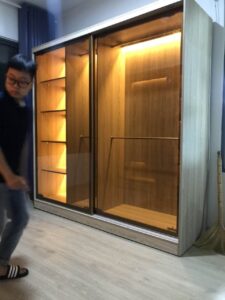 Tủ Áo Cánh Kính Lùa 2 Cánh 