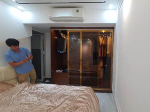 Tủ Quần Áo Cánh Kính Màu Trà