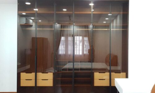 Tủ Quần Áo Cánh Kính Màu Trà