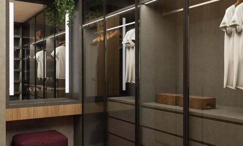 Tủ Quần Áo Cánh Kính Khung Nhôm