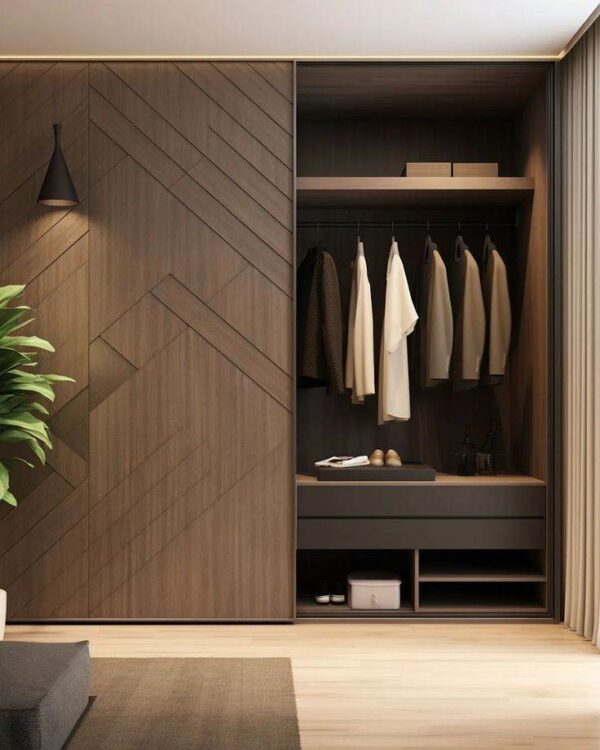 Tủ Quần Áo Gỗ Công Nghiệp Cửa Lùa 