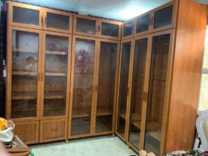 Tủ Quần Áo Nhôm Kính Vân Gỗ