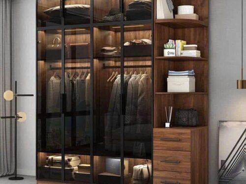 Tủ Áo Cánh Kính Cửa Mở