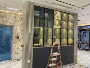 Tủ Quần Áo Nhôm Kính